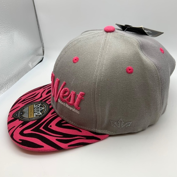 Essencial Key West Florida Conch Republic Embroidered Snapback Hat Gray/Pink - Picture 12 of 16